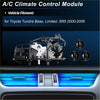 Silver and black a/c heater climate control switch module for toyota tundra 2000-2006 shown from the back side