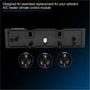Black plastic a/c heater climate control switch module with three black rotary knobs for Toyota Tundra 2000-2023