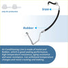 Black rubber-coated iron a c refrigerant liquid hose with metallic fittings for toyota rav4 2013-2018