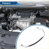 Metallic silver a c refrigerant liquid hose with black rubber insulation for toyota verso 2011-2016