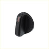 Black plastic a c temperature control knob with matte finish and small red button for toyota tacoma 1995-2004