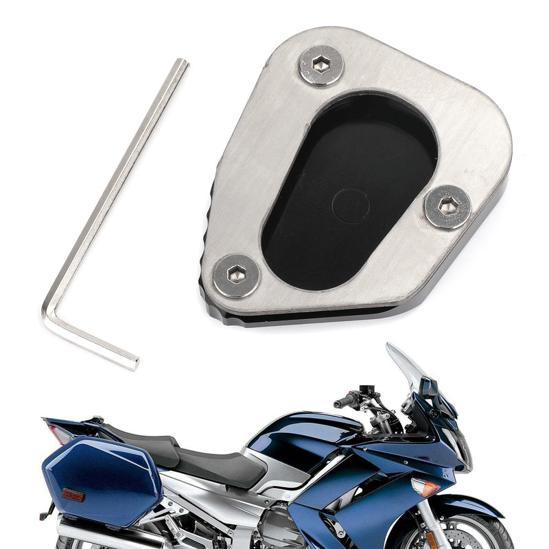 YAMAHA FJR1300 2006-2017 Black Generic Kickstand Sidestand Enlarge Plate Pad fit