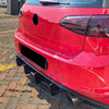 Volkswagen VW Golf MK7 GTI 4 Fins Rear Bumper Diffuser Lip Spoiler Suitable