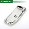 Shiny metallic silver a340f automatic transmission oil pan with rounded corners and mounting holes for toyota tacoma 1995 1996