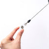10X Key Rings Retractable Chain ID Pull Holder Reel Belt Clip Extend Recoil Oval — image 2