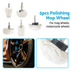 Manifold Aluminum Stainless 5PCS Polishing Buffing Pad Mop Wheel Drill Kit