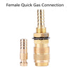 Female Quick Gas Connection with 6mm Barb to suit Kemppi Unimig — image 2