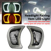 Road Glide Special FLTRXS 2015-23 Plug Play Headlight Fairing Vent LED Light