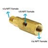 Various Applications Oil Pressure Gauge Adapter 1/8-Inch NPT Male & Female Thread Suitable