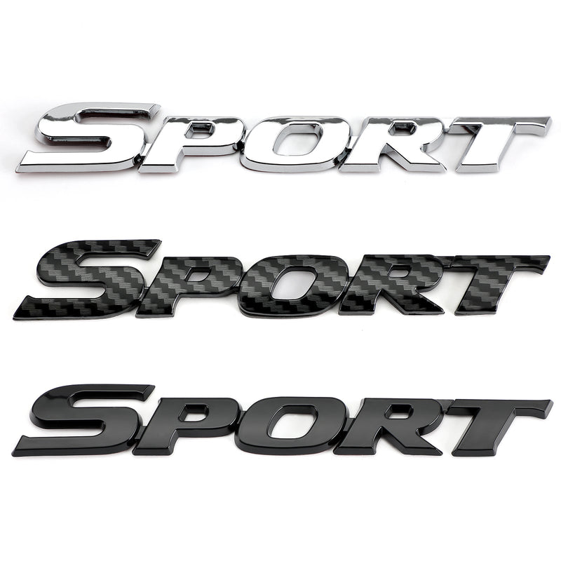 Car Trunk Tailgate 3D Carbon Emblem Badge (Sport Logo)