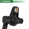 Black plastic abs speed sensor housing with brass threaded mount and electrical connector for toyota highlander 2001-2007 backside
