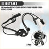 Black plastic and wire abs wheel speed sensor assembly with two-pin connector for toyota prius v 2012-2017
