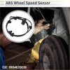 Black abs wheel speed sensor with coiled cable and connectors for rear left toyota 4runner 1996-2002 shown in inset circle