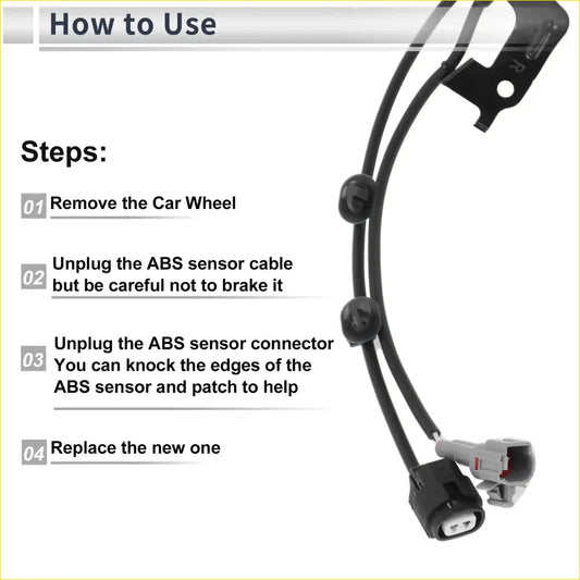 ABS Wheel Speed Sensor for Toyota 4Runner (2003-2009) 1 x Front Right - Electrical