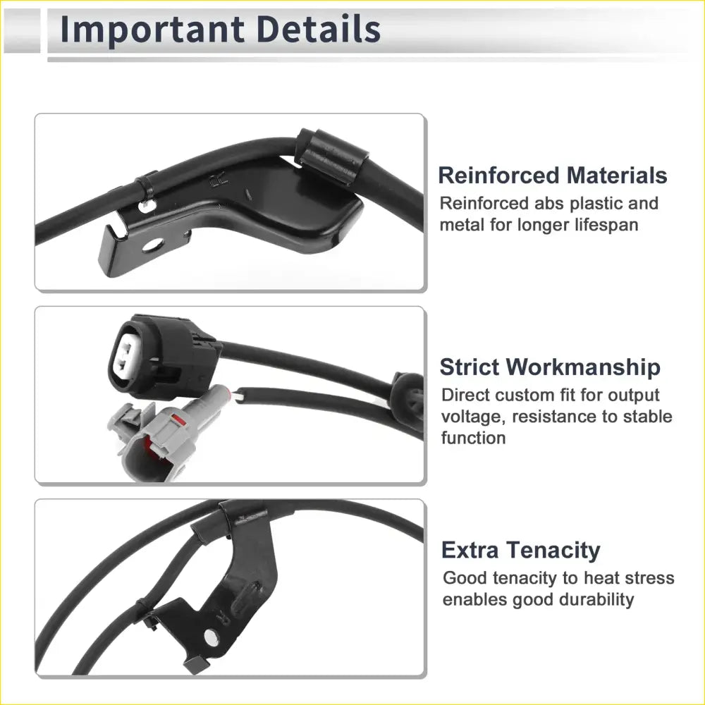 ABS Wheel Speed Sensor for Toyota 4Runner (2003-2009) 1 x Front Right - Electrical