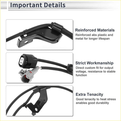 ABS Wheel Speed Sensor for Toyota 4Runner (2003-2009) 1 x Front Right - Electrical