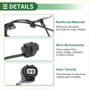 Black reinforced wiring harness with molded plastic and metal connectors for toyota 4runner abs wheel speed sensor