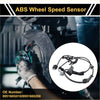 Black abs wheel speed sensor with coiled wiring harness and mounting bracket for toyota 4runner front right 2003-2009