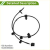 Black rubber-coated abs wheel speed sensor cable with molded connectors and metal tip for toyota 86 front left