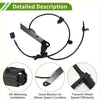 Black abs wheel speed sensor for toyota 86 rear left with curved wiring harness and mounting bracket