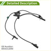 Black abs wheel speed sensor for toyota auris 2013-2018 with green connector and molded plastic housing front left side