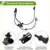 Abs wheel speed sensor for toyota auris front left black plastic with coiled wiring and multiple connectors for vehicle monitoring