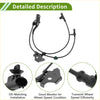 Black abs wheel speed sensor for toyota auris 2013-2018 with coiled cable and multiple connectors for precise monitoring