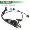Black abs wheel speed sensor for toyota avalon 2013-2023 with molded plastic housing and metal bracket