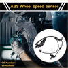 Black abs wheel speed sensor with coiled wire and mounting brackets for toyota avalon front right 2013-2018