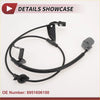 Black rubber-coated abs wheel speed sensor cable with plastic connectors and mounting brackets for toyota avalon rear right