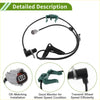 Abs wheel speed sensor for toyota avensis estate 1997-2003 with black sensor, green bracket, and gray connector