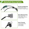 Black and gray reinforced abs wheel speed sensor with metal housing and durable plastic connector for toyota avensis estate