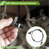 Black abs wheel speed sensor for toyota aygo with metallic housing and coiled wiring front right side