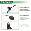 Front left abs wheel speed sensor for toyota chr 2018 2019 made of black reinforced abs plastic and metal with cable