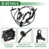 Abs wheel speed sensor front left for toyota chr 2018 2019 black plastic with wire and molded connectors for oe fit
