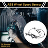 Black abs wheel speed sensor with coiled wiring and mounting brackets for toyota chr front left 2018-2019