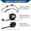 Black reinforced wiring harness with abs plastic and metal connectors for abs wheel speed sensor toyota fj cruiser