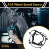 Black abs wheel speed sensor with coiled wiring and multiple connectors for toyota fj cruiser 2007-2009