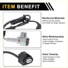 Black and gray reinforced abs plastic and metal abs wheel speed sensor connector for front left toyota fj cruiser 2007 2014