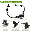 Black abs wheel speed sensor with flexible cable and connector for front left Toyota Hiace 2005-2019 oe fit