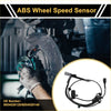 Black abs wheel speed sensor with coiled wire and connector for right rear of 2013 toyota hiace