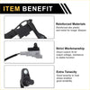 Black and gray reinforced abs plastic and metal abs wheel speed sensor with wire connector for 2013 toyota hiace