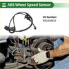 Black abs wheel speed sensor with coiled cable and connectors for toyota highlander 2001-2004 automotive use