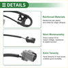Black reinforced cable with metal connector and gray plastic housing for abs wheel speed sensor toyota highlander 2001-2007