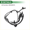 Black abs wheel speed sensor cable with molded plastic connectors and coiled wire harness for toyota highlander 2020-2023