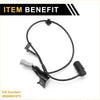 Black abs wheel speed sensor with gray connector and oe number 895460k070 for toyota hilux rear left 2004-2008
