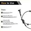 Black abs wheel speed sensor cable with molded plastic connector and protective housing for toyota hilux 2004-2008 rear right