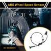 Black abs wheel speed sensor for toyota hilux 2004-2008 rear right with coiled cable and metallic connector visible from back