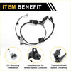 Abs wheel speed sensor for toyota hilux front left in black with coiled wiring and mounting brackets visible