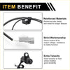 Black abs wheel speed sensor with metal parts and durable connector housing for front left toyota hilux 2005-2014